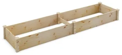 Obrázek produktu pro Vyvýšený záhon, smrkové dřevo, rozměry 240 x 60 x 25 cm, otevřená spodní část
