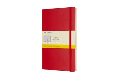 Produktbild von Moleskine Scarlet Red Large Squared Notebook Soft