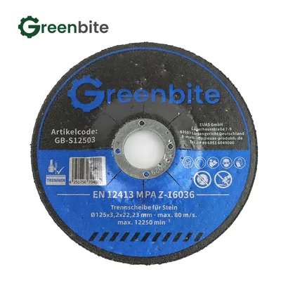 Produktbild von Greenbite Trennscheibe für Stein 125x3,2x22,23mm Schleifscheiben Stein schneiden