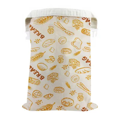 Produktbild von Brotbeutel Bienenwachs, 2 Stück, Standboden, Mehrfachdichtung, 42x32 cm, umweltfreundlich, wiederverwendbar