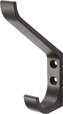 Immagine prodotto di Gancio per cappello 0148 singolo A.86,5mm alluminio anodizzato nero H.135mm HERMETA