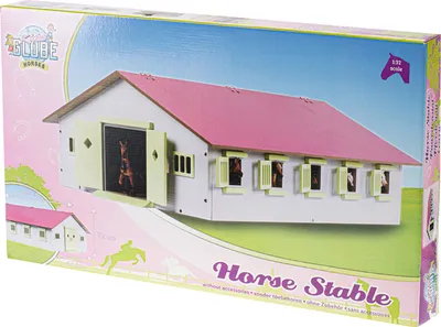 Produktbild von Kids Globe Pferdestall mit 9 Boxen 1:32