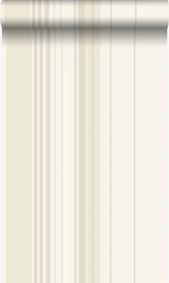 Produktbild von Origin Wallcoverings Tapete Streifen Crême-Weiß 53 cm x 10.05 m