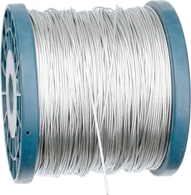 Produktbild von 5 m Drahtseil Stahlseil Seil Draht Mittelweich - Größe:  2,0 mm