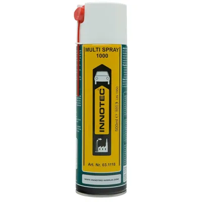 Produktbild von Innotec Multi Spray 1000 - Universalspray - universelles Schmierprodukt mit hoher feuchtigkeitsverdrängender Wirkung - löst Verschmutzungen