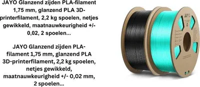 Image de Filament PLA brillant 1,75 mm noir/vert 2,2 kg