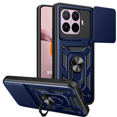 Produktbild von Outdoor Panzer Hülle Xiaomi 17T Pro Handyhülle Kameraschutz Ringhalter Blau