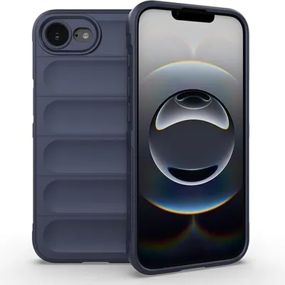 Immagine prodotto di Custodia per Apple iPhone 16e - Cover posteriore in silicone Phonesta GripShell - Blu scuro