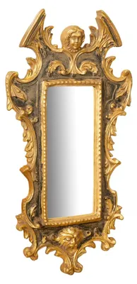 Obrázek produktu pro Dřevěné nástěnné zrcadlo, 62 cm vysoké pro koupelnu