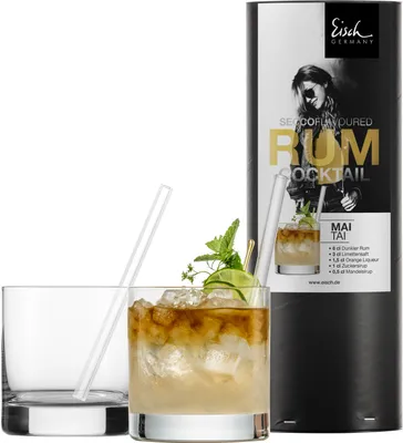 Productafbeelding van EISCH Rumcocktail 500/14 - 2x500/14 + 2 glazen rietjes 996/0 GR SECCO FLAVOURED 25000141
