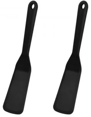 Produktbild von 2er Set Pfannenwender Silikon Antihaft Hitzebeständig für Küche Backen Kochen