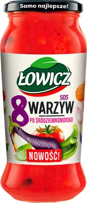 Zdjęcie produktu dla Sos Łowicz 8 Warzyw Po Śródziemnomorsku 500G Agros