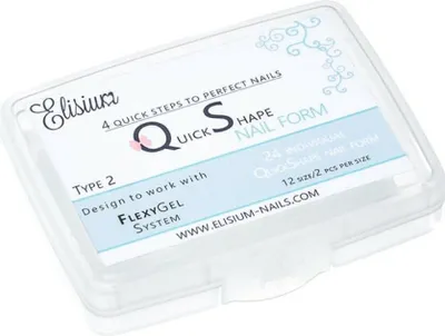 Produktbild von ELISIUM Quick Shape Nagelformen für Acryl-Gel Typ 2 1p.-24pcs