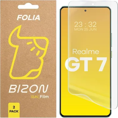 Produktbild von Bizon Glasfolie Sonne Realme GT 7 [2 PACK]
