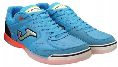 Produktbild von Joma - Herren Hallenfußballschuhe "Top Flex 25", Leder PP6627 (40,5 EU) (Blau)