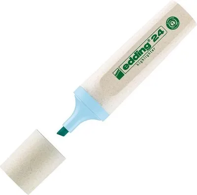 Obrázek produktu pro Edding 24 EcoLine, 1 kusů, Modrá, Rozšířený hrot, Modrá, Bílá, Tuba, 2 mm