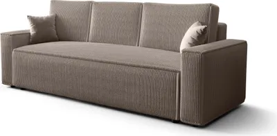 Produktbild von FEDVE Schlafsofa Eldon Sofa Schlaffunktion Bettkasten Sofagarnitur Wohnzimmer Beige (Poso 02)