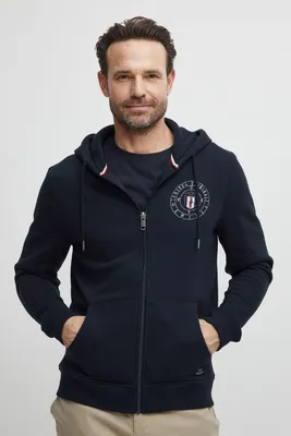 Produktbild von FQ1924 FQBirger Herren Sweatjacke Kapuzenjacke Hoodie mit Kapuze und Print