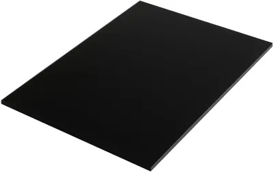 Obrázek produktu pro Akrylová deska, černá, rozměry 50 x 30 cm, tloušťka 8 mm, vhodná pro kreativní projekty
