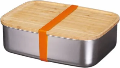 Obrázok produktu pre Obedár s bambusovou pokrievkou STAINLESS STEEL 20538