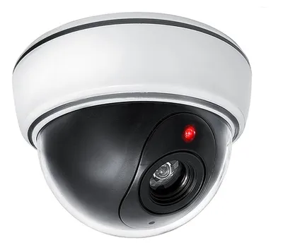 Immagine prodotto di Telecamera di sorveglianza finta a LED, sistema di videosorveglianza (CCTV) wireless, cupola con allarme