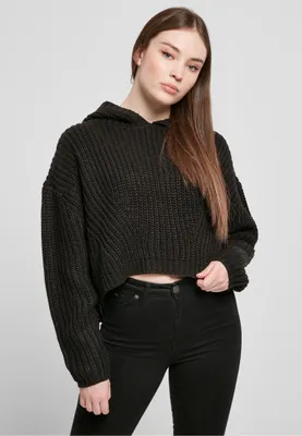 Image de Urban Classics Ladies Oversized Hoody Sweater noir - XS