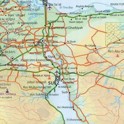 Obrázek produktu pro Mezinárodní cestovní mapa ITM Topografická mapa Severní Afrika