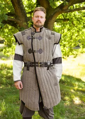 Immagine prodotto di Gambeson medievale , marrone - nero "Vari" XXL