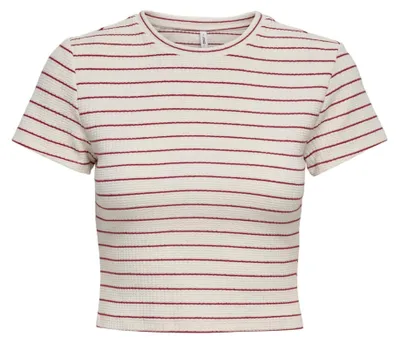 Produktbild von Onlanits S/S O-Neck Cropped Top JRS