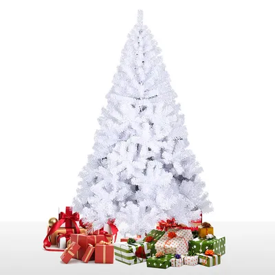 Produktbild von Jiubiaz Weihnachtsbaum innen Weihnachts Weihnachten Christbaumständer mit Ständer 210cm Weiß