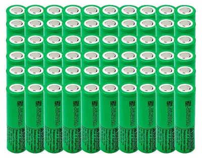 Imagen del producto de Batería de litio, capacidad de 3500 mAh, potencia de descarga de 25 A, modelo MJ1, paquete de 60 unidades