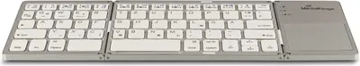 Produktbild von MediaRange MROS133, 60%, Kabellos, Bluetooth, QWERTZ, Silber