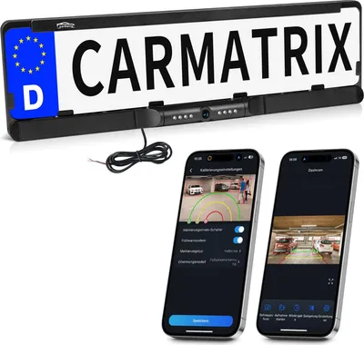 Produktbild von CARMATRIX Auto WLAN Rückfahrkamera KI Personenerkennung mit APP