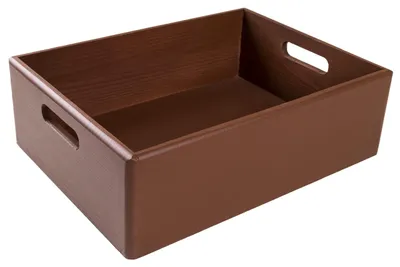 Productafbeelding van Creative Deco Grote Effen Houten Doos Kist Bruin, 40 x 30 x 13 cm