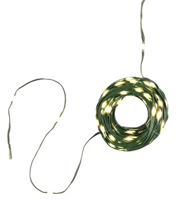 Produktbild von Weihnachtsbaum Lichterkette warmweiß bunt LED-Lichterkette für außen und innen mit Timer