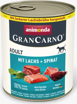 Produktbild von Animonda GranCarno Adult mit Lachs & Spinat - 800g