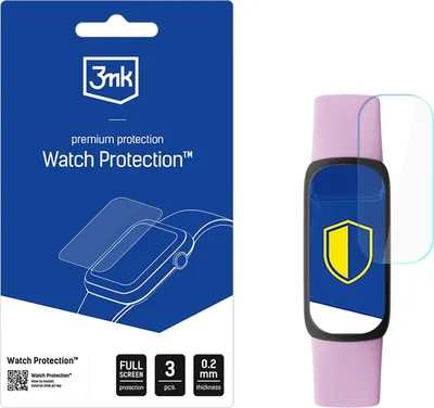Produktbild von 3mk Display Schutzfolie Watch Protection für Google FitBit Inspire 3 - 3mk Watch Protection ARC 0,2mm (3 Stück)