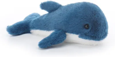Imagen del producto de Peluche de ballena, 20 cm, color azul, juguete de peluche para niños