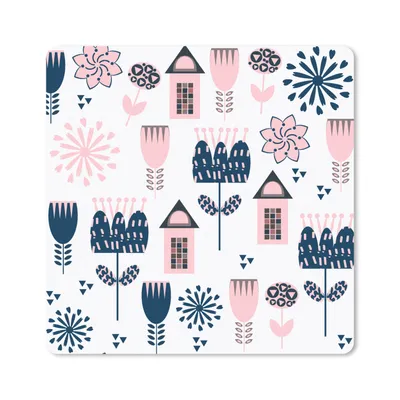 Produktbild von MuchoWow® Mauspad Mousepad Muster - Pastell - Skandinavien 20x20 cm - Mousepads - Maus Mat - Pad - Mausunterlage - Desk Mat - Bureauartikeln