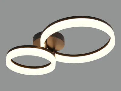 Obrázek produktu pro Stropní svítidlo LED, černé, moderní, š 51 cm
