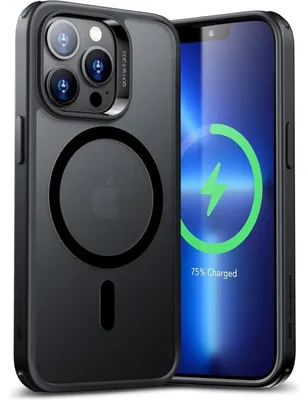 Image de Coque pour iPhone 13 Pro, compatible MagSafe, hybride, protection contre les chutes, résistante aux rayures, finition mate noire