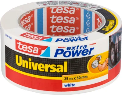 Zdjęcie produktu dla TESA 56388-02, Biały, W pakiecie, Zamknięcie, Rękodzieło, Oznaczenie, Naprawa, Wzmacniający, 25 m, 50 mm, 1 szt.