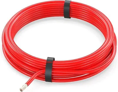 Obrázek produktu pro Sada kabelů do auta – ztenčená stěna – 5 metrů – červená – autoelektrika
