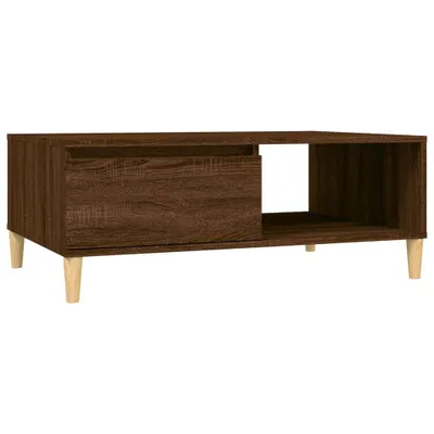 Obrázek produktu pro vidaXL Konferenční stolek Brown Oak Optics 90x60x35 cm Dřevěný materiál