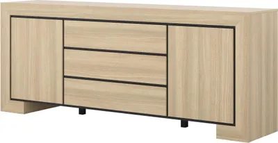 Immagine prodotto di Buffet collezione COPA – 2 ante e 3 cassetti – 225x90x48 cm – Quercia elegante – Design scandinavo