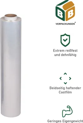 Produktbild von 1 x Handstretchfolie 17 my (transparent) 45 cm x 200 m