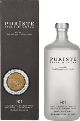 Produktbild von Puriste Premium Vodka No.1 +Box 700ml 40% Vol.