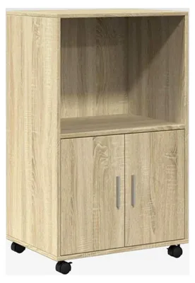 Produktbild von Rollschrank, Büroschrank mit Stauraum, Aktenschrank für Wohnzimmer und Büro, Bürocontainer
