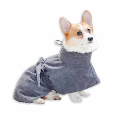 Immagine prodotto di Accappatoio per cani Monkimau in microfibra per cani di piccola taglia S