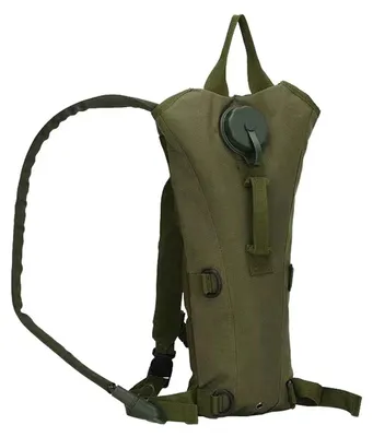 Produktbild von Trinkrucksack – 3-Liter-Wasserrucksack – Mit Trinkblase – Schwarz